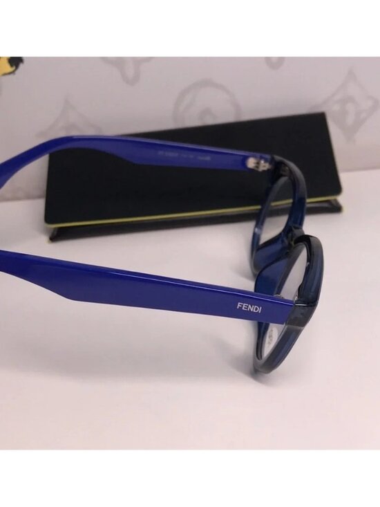 New Authentic Fendi FF0198/F PJP Blue Round Eyeglasses main image 12